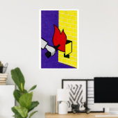 Poster Fire Starter - Matchbox Print - Aesthetic Wall Art (Bureau à domicile)