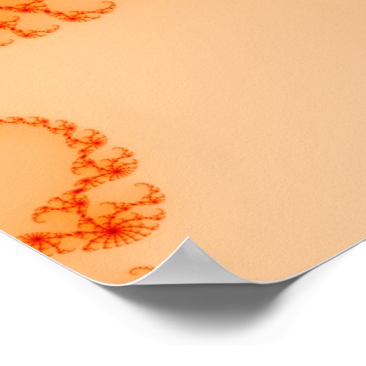 Poster Fire Web - Art fractal (Coin)