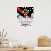 Poster Firefighter of the Year Employee Recognition Logo (Cuisine)