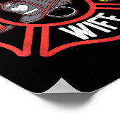 Poster Firefighter Wife Uniform Fireman Fire Department  (Coin)