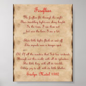 Poster Fireflies (Devant)