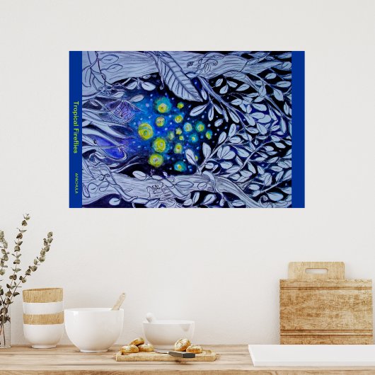 POSTER FIREFLITS TROPICAUX (Cuisine)