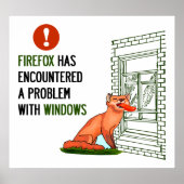 Poster Firefox a rencontré un problème avec Windows (Devant)
