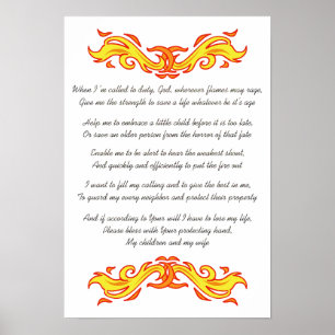 Poster Fireman's Prayer