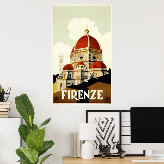 Poster Firenze (Bureau à domicile)
