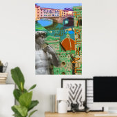 Poster Firenze Italia Print (Bureau à domicile)