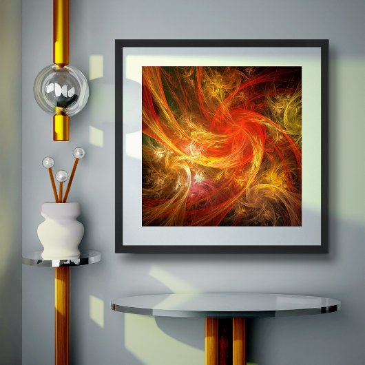 Poster Firestorm Nova Art Abstrait