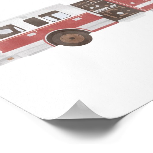 Poster Firetruck (Coin)