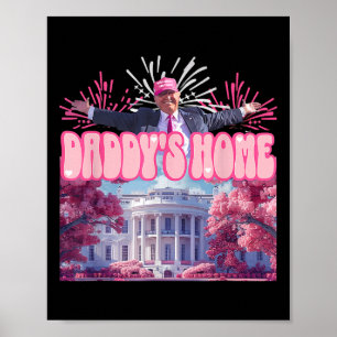 Poster Firework Pink - Accueil de papa Trump 2024