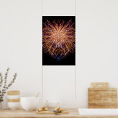 Poster Fireworks Art: Gold and Blue 2 (Cuisine)
