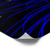 Poster Fireworks Blue Pink and White (Coin)