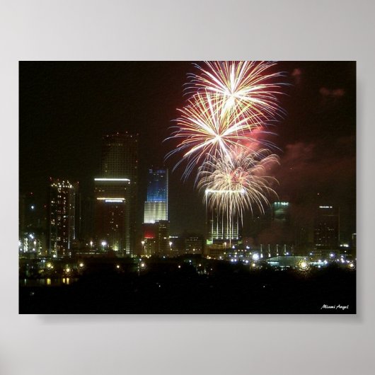 Poster Fireworks de Miami (Devant)