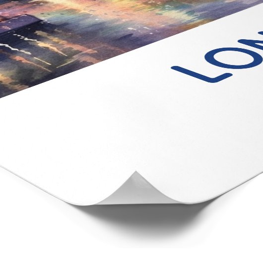 Poster Fireworks Over Tower Bridge - Londres, Angleterre (Coin)