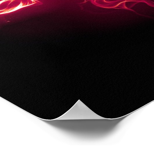 Poster Firey Love - Rouge (Coin)