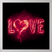 Poster Firey Love - Rouge (Devant)