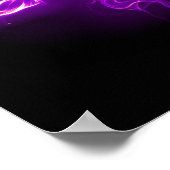 Poster Firey Love - Violet clair (Coin)