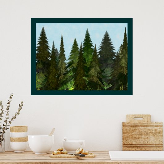 Poster Firs fractaux (Cuisine)