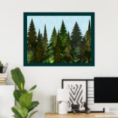 Poster Firs fractaux (Bureau à domicile)