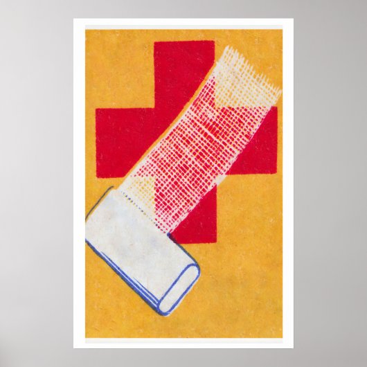 Poster First Aid - Matchbox Print - Aesthetic Wall Art (Devant)