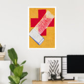 Poster First Aid - Matchbox Print - Aesthetic Wall Art (Bureau à domicile)