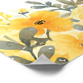 Poster First Bee Day 1st Birthday Welcome Sign (Coin)