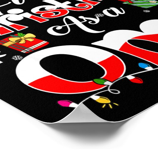 Poster First Christmas As A Oma Family Matching  (Coin)