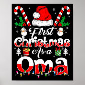 Poster First Christmas As A Oma Family Matching  (Devant)