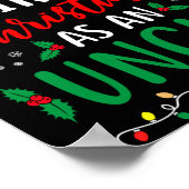 Poster First Christmas As An Uncle New Parents Xmas Match (Coin)