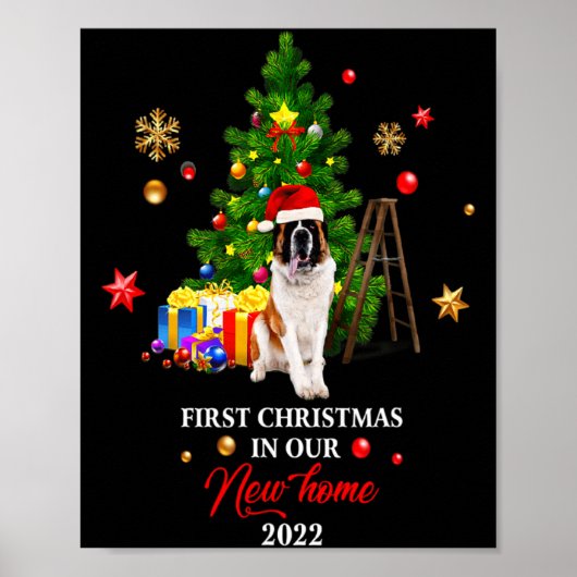 Poster First Christmas In Our New Home Xmas For Bernard T (Devant)
