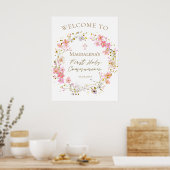 Poster First Communion girl welcome (Cuisine)