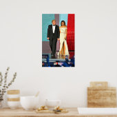 Poster First Couple Donald and Melania Trump Liberty Ball (Cuisine)