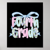 Poster First Day Of Fourth Grade Floral Bundle For Teache (Devant)