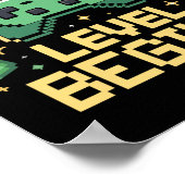 Poster First Day Of Kindergarten Level Begins Gaming Game (Coin)