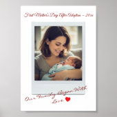 Poster First Mother’s Day After Adoption Photo (Devant)