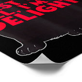 Poster First Of All I'm A Delight Funny Roaring Black Cat (Coin)