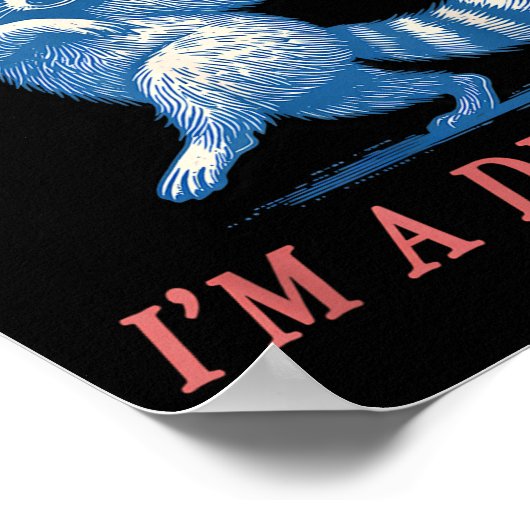 Poster First Of All I'm A Delight Funny Saying Sarcastic  (Coin)