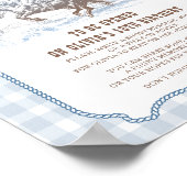 Poster First Rodeo 1st Birthday Western Time Capsule Sign (Coin)