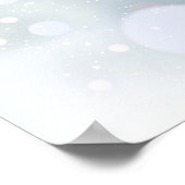 Poster First Snowflakes Winter Wedding Welcome Sign (Coin)