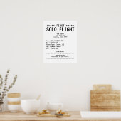 Poster First Solo Flight Congratulations (Cuisine)