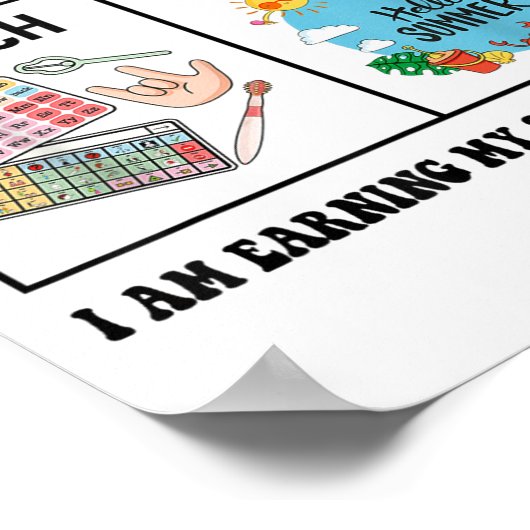 Poster First Speech Then Beach Funny Speech Therapy Summe (Coin)