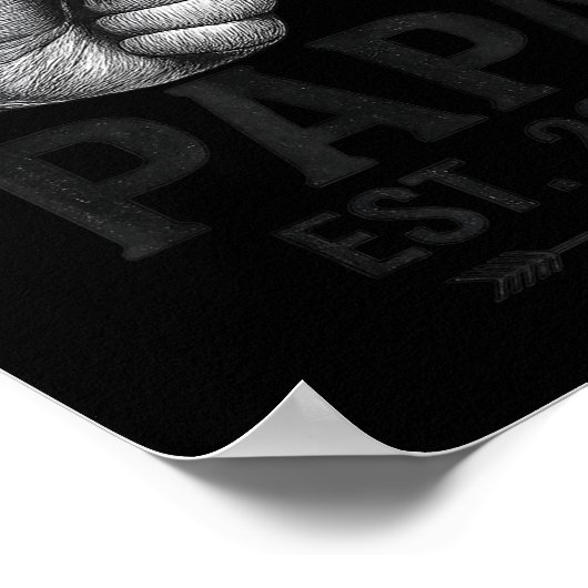 Poster First Time Papa Est 2026 Fist Bump New Dad Father' (Coin)