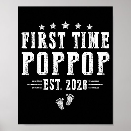 Poster First Time Pp Est.2026 Father's Day Promoted To Pa (Devant)