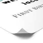 Poster First Trip Around the Sun birthday welcome sign (Coin)