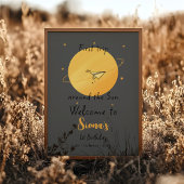 Poster First Trip Around The Sun Paper Airplane Birthday