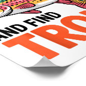 Poster Fish Around And Find Trout Funny Cute Fishing Fish (Coin)