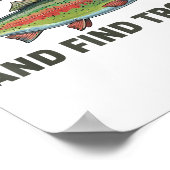 Poster Fish Around And Find Trout Funny Fishing Fishermen (Coin)