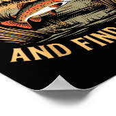 Poster Fish Around And Find Trout Funny Fishing Fishermen (Coin)