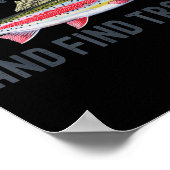 Poster Fish Around And Find Trout Funny Fishing Fishermen (Coin)