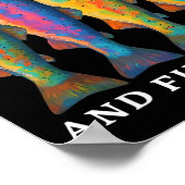 Poster Fish Around And Find Trout Funny Fishing Fishermen (Coin)