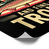 Poster Fish Around And Find Trout Funny Fishing Fishermen (Coin)